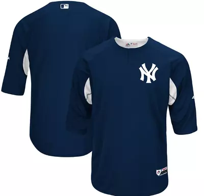 New York Yankees Majestic Collection On-Field Batting Baseball Jersey New MEDIUM • $28