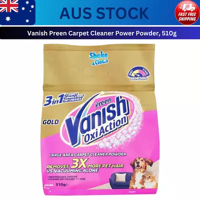 Vanish Preen Carpet Cleaner Power Powder 510G • $20.99