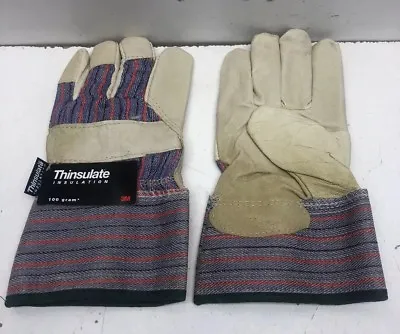 1 Pair Thinsulate Insulation Men's Winter Work Gloves 100 Gram Size Medium • $14