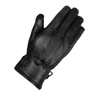 Men's Premium Lambskin Leather Winter Driving Dress Biker Gloves Thermal Lined • $9.99