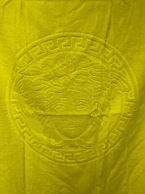 Versace Medusa Beach Bath Towel Original Mustard 40 X70  New • $299.99