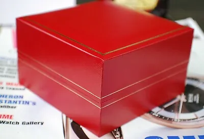 £22.99 • Buy Traditional Red Watch Storage Box Perfect For Omega, Cartier, Vintage Watches..