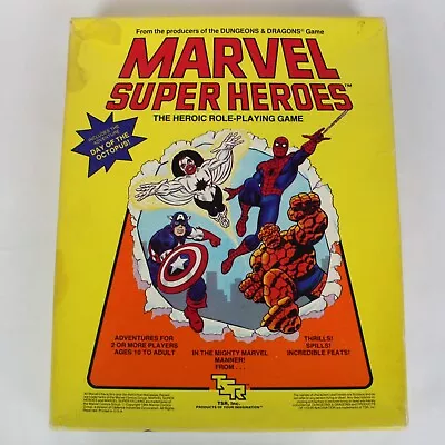 Marvel Super Heroes: The Heroic Role-Playing Game 1984 TSR 6850 RPG Box Set • $84.98