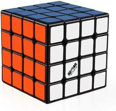 QiYi WuQue 4x4x4 Black MoFangGe Speed Cube Magic Cube Puzzle Toys Ship From USA • $19.50