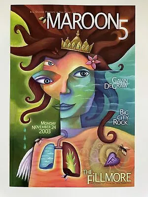 Maroon 5 Concert Poster 2003 F-601 Fillmore • $50.05