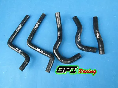 Fits Honda CR125 CR 125R CR125R 2003 2004 03 04 Silicone Radiator Hose BLACK • $22