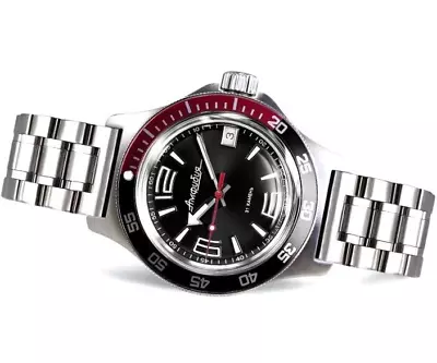 Vostok Komandirskie 740387  Russian Military Watch Automatic Black  Dial 20 ATM • $179.90