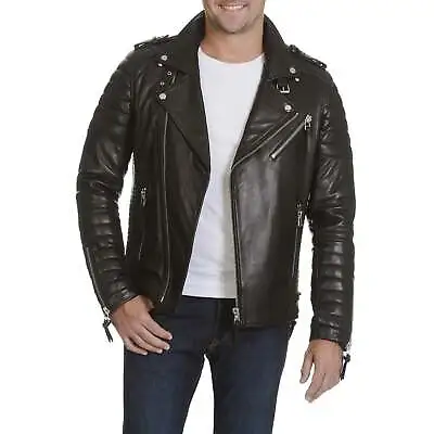 Mason & Cooper Men's Moto Leather Jacket • $267.29