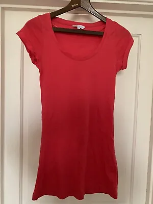 Internacionale Size 10 Pink Short Sleeve T Shirt Tshirt Tee Stretchy Tight Fit • £5