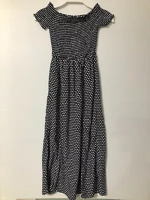 Witchery Girl Navy/white Maxi Dress Size 8 • $12.50