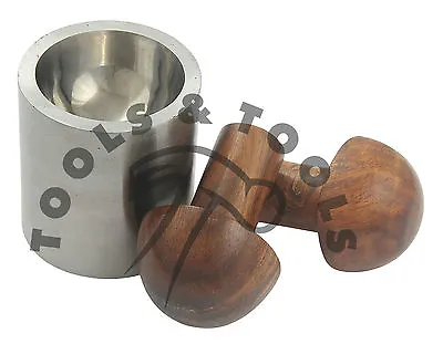 High Quality Wood Punch Dapping Set With Steel Die Metal Forming Jewellery Tool • £39.99