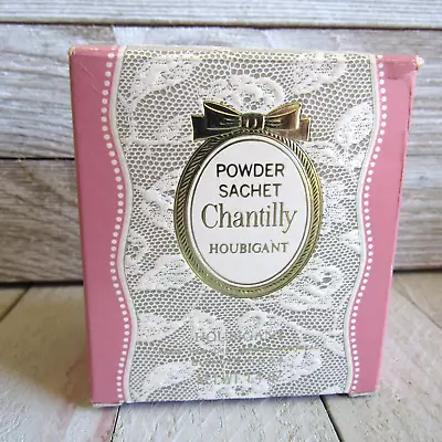 NOS Vintage Chantilly POWDER SACHET Houbigant 1.4oz USA Unused/in Box • $49.99