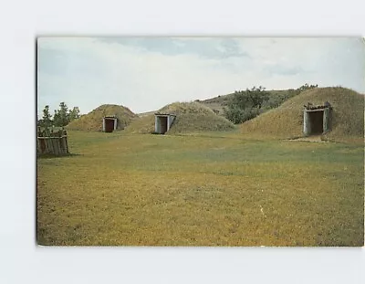 Postcard Mandan Indian Village Earth Huts Mandan North Dakota USA • $6.97