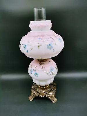 Antique Consolidated Floral Oil Lamp GWTW • $97.99