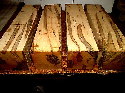 Two (2) Ambrosia Maple Turning Lumber Lathe Wood 4  X 4  X 11  • $48.95