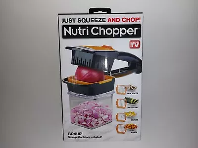 Nutri Chopper 5-in-1 Vegetable Fruit Cube Chop Food Prep Handheld Slice And Dice • $15