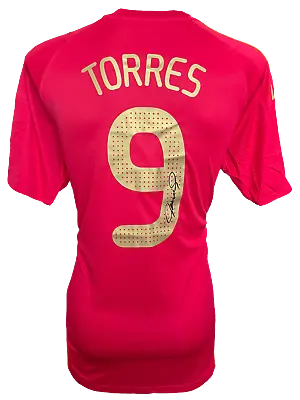 £200 • Buy Fernando Torres Signed Spain Euro 2008 Winners Home Shirt