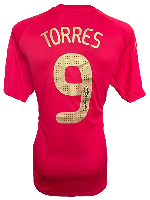 £200 • Buy Fernando Torres Signed Spain Euro 2008 Winners Home Shirt