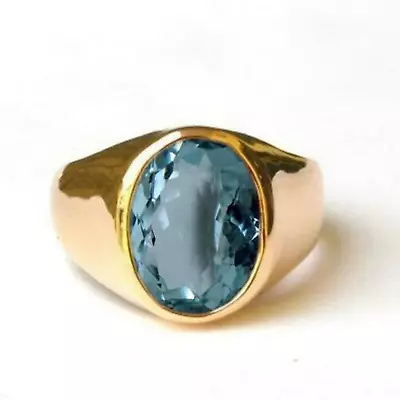 Natural 7.5ct Color Changing Alexandrite Gemstone 18K Yellow Gold Handmade  Ring • $2250