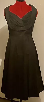 50s Dress Black Size 12  Rock N Roll  Rockabilly Pin Up • $29.95