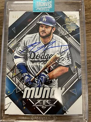 2024 Topps Archives Signature Series Max Muncy Archives Auto # 1/1 One Of One • $79.95