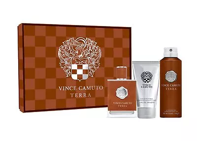 Vince Camuto Terra  3 PC Gift Set  3.4oz EDT 6oz Mist 5oz Wash • $30