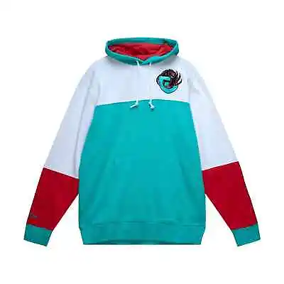 Men's Mitchell & Ness Teal/White NBA Vancouver Grizzlies Fusion Fleece 2.0 • $99.95