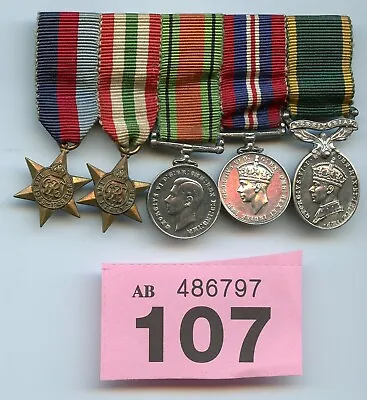 £58 • Buy Original Contemporary WW2 Miniature Medals Italy, Territorial Group