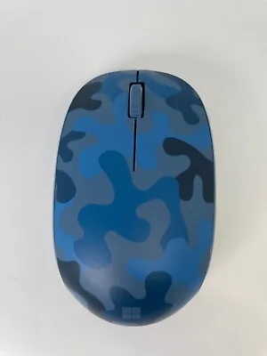 Microsoft Bluetooth Wireless Mouse Nightfall Camo Blue Special Edition 8KX-00002 • $9.95