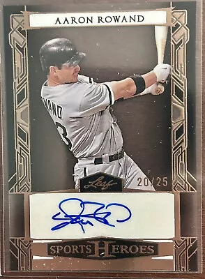 2024 Leaf Sports Heroes Auto Acetate Bronze Aaron Rowand 20/25 • $10