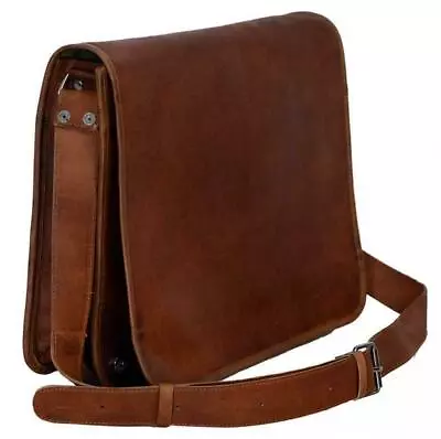 Mens Genuine Vintage Leather Satchel Messenger Man HandBag Laptop Briefcase Bag • $35.95