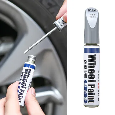$4.32 • Buy Alloy Wheel Touch Up Pen Repair Paint W/ Brush Curbing Scratch Maker Tool Rim'