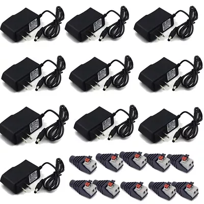 $7.82 • Buy 12V Power Supply 2A 24W Adaptor For LED Strip Lights AC110V To DC12V Transformer