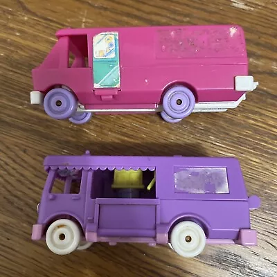 1994 Polly Pocket Home On The Go RV Stable Horse Trailer Bluebird Lot Of 2 VTG • $29.99