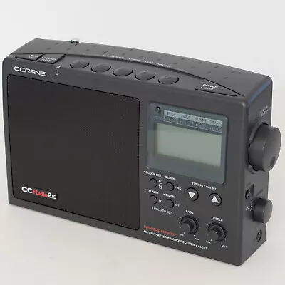 C Crane CCRadio-2E Enhanced Portable AM/FM Radio Weather 2M Ham Nylon Carry Case • $155