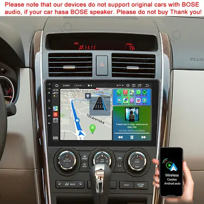 For 2007-2015 Mazda CX-9 Car Stereo Apple CarPlay Android 12 GPS Nav WIFI Radio • $123.19