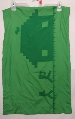 Minecraft Twin All Pillowcase Over Print 2020 Green On Green (30x20) • $9.95