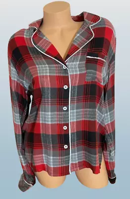 Vera Bradley POLAR PLAID  Flannel PJ Top Choose M Or L  - $62 - NWT • $24.30