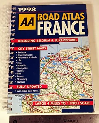 Big Road Atlas France Belgium And Luxembou... By Automobile Associati Paperback • £3.34