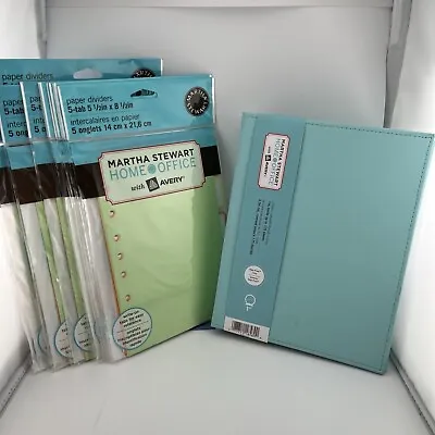 Martha Stewart Home Office Avery Lot Of 15 Paper Dividers & 1 Binder.  New! • $42.50