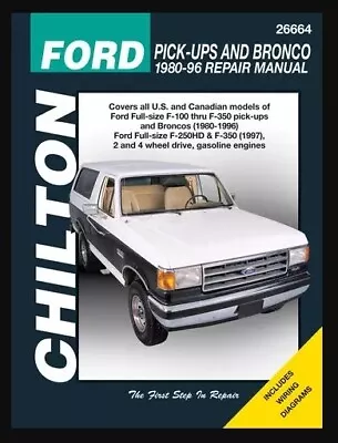 1980-1996 Ford F150 F250 F350 Pickups Bronco Chilton's Service Manual NEW 22940 • $41.45