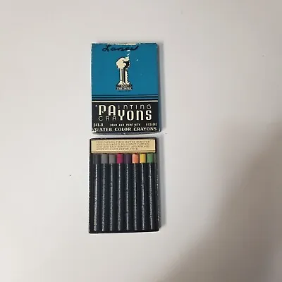 VTG 50's The American Crayon Co Payons Old Faithful Draw&Paint Water Crayon341-8 • $8.95