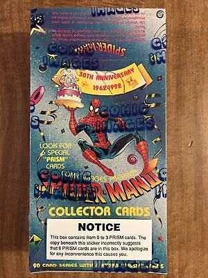 SpiderMan II 30th Anniversary Trading Cards 1992 Comic Images Factory Sealed Box • $89