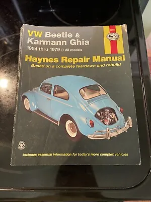 Haynes VW Beetle & Karmann Ghia 1954-1979 Auto Repair Manual Volkswagen CLASSIC! • $11