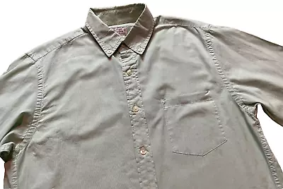 Tailored By J. Crew Green Stripe Long Sleeve Button Up Dress Shirt Men's Small • $14.99