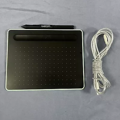 Wacom Intuos Small Wired Drawing Tablet Complete Black Teal Tested Works • $19.88