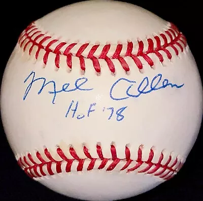 Mel Allen Single Signed Baseball HOF 78 JSA COA • $200