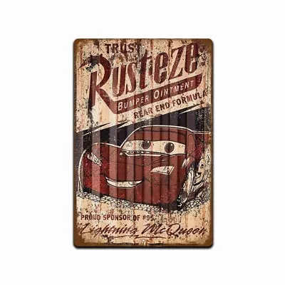 Vintage Rust-eze Bumper Ointment Funny 8x12 Metal Novelty Garage Sign • $13.95