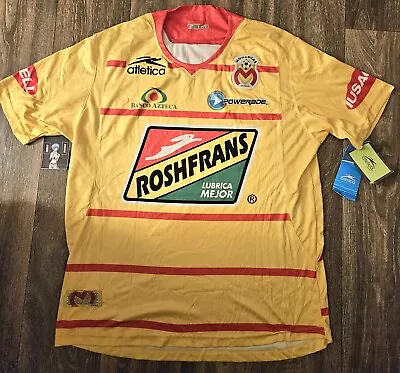 NWT Atletica Monarcas Morelia 2010/11 Home Soccer Jersey Size Large *Defect* • $95