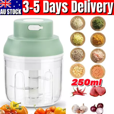 Electric Garlic Chopper Usb Mini Garlic Chopper Battery Mini Chopper Practical • $12.99